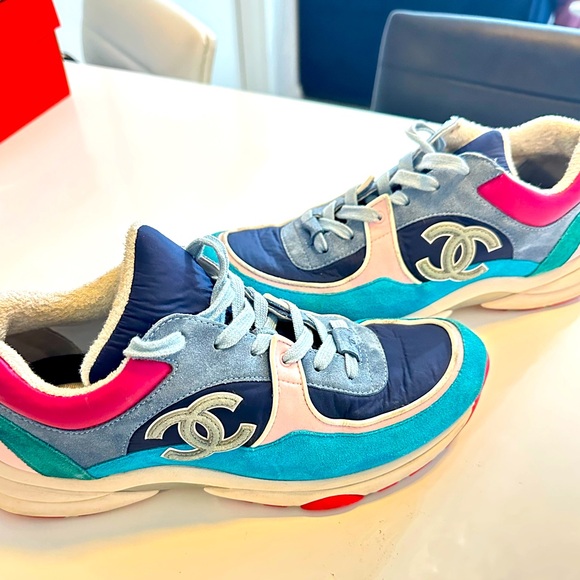 Chanel Sneakers Multicolor Used, Size 42 - Picture 1 of 6